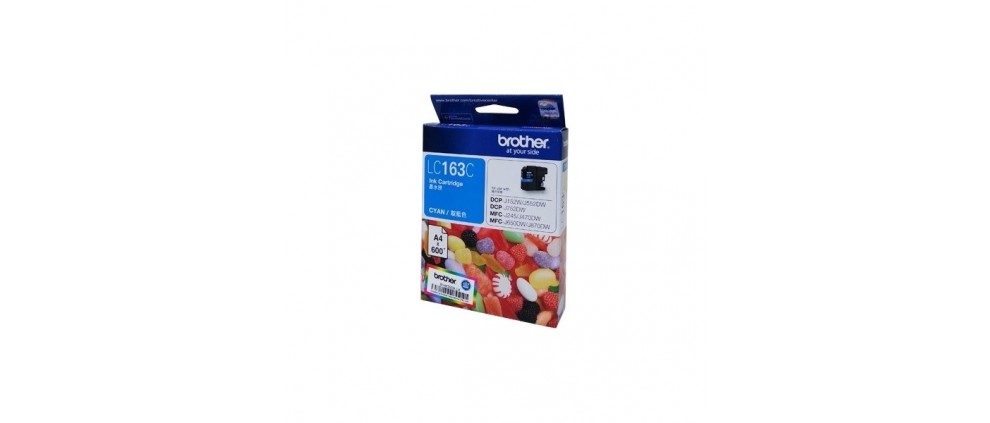 Brother LC163 C Ink cartridge, Cyan 